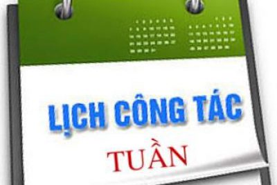 Lịch công tác tuần 34 năm 2026 (Từ 24/8/2026 – 30/8/2026)
