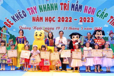 Hội thi Bé khéo tay, nhanh trí mầm non cấp tỉnh năm học 2022-2023