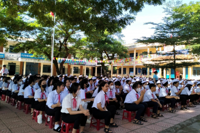 Các trường học trong tỉnh Quảng Ngãi tổ chức tựu trường năm học mới 2023 – 2024
