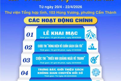 Tuyên truyền Ngày sách và Văn hóa đọc Việt Nam năm 2026