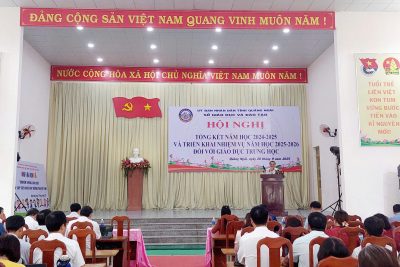 Hội nghị tổng kết năm học 2024-2025 và triển khai nhiệm vụ năm học 2025-2026 đối với giáo dục trung học