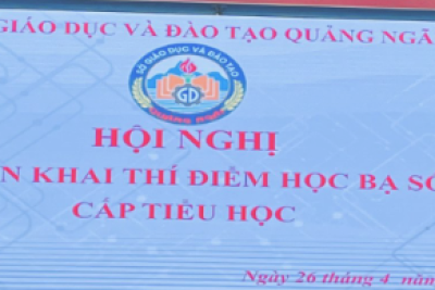 Triển khai thí điểm Học bạ số cấp Tiểu học