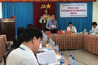 Ban chỉ đạo thi THPT quốc gia tỉnh Quảng Ngãi năm 2019 triển khai nhiệm vụ
