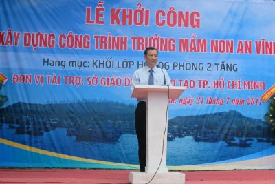 Sở Giáo dục và Đào tạo thành phố Hồ Chí Minh – UBND huyện Lý Sơn: Tổ chức Lễ khởi công Công trình Trường mầm non xã An Vĩnh.