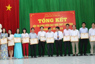 Tổng kết Hội thi giáo viên dạy giỏi trung học phổ thông cấp tỉnh năm học 2017-2018