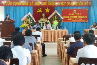 Đại hội Công đoàn cơ sở Văn phòng Sở Giáo dục và Đào tạo tỉnh Quảng Ngãi nhiệm kỳ 2017- 2022