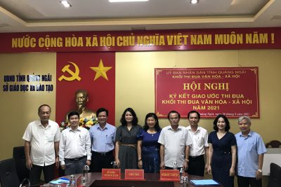 Khối Thi đua Văn hóa – Xã hội ký kết giao ước thi đua năm 2021