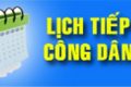 Lich tiếp công dân tháng 8 năm 2025