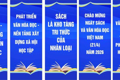 Tuyên truyền Ngày sách và Văn hóa đọc Việt Nam năm 2026