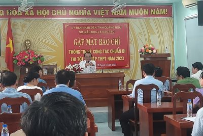 Họp báo thông tin về kỳ thi tốt nghiệp THPT năm 2023 tại tỉnh Quảng Ngãi