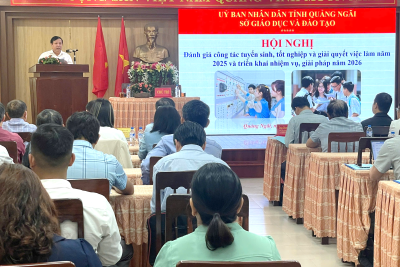 Đánh giá công tác tuyển sinh, tốt nghiệp và giải quyết việc làm  năm 2025 và triển khai nhiệm vụ, giải pháp năm 2026