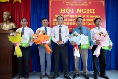 Hội nghị công bố Quyết định thành lập các Trung tâm Giáo dục nghề nghiệp – Giáo dục thường xuyên và bổ nhiệm cán bộ quản lý