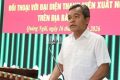 Bí thư Tỉnh ủy Quảng Ngãi đối thoại với đại diện thanh niên xuất ngũ tham gia học nghề