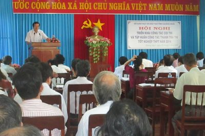 Triển khai công tác coi thi và tập huấn công tác thanh tra thi tốt nghiệp THPT năm 2014