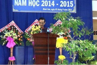 Trường THPT Bình Sơn Khai gảng năm học 2014-2015