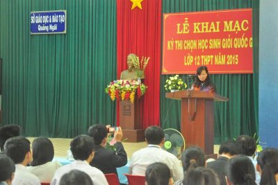 Khai mạc kỳ thi chọn Học sinh giỏi quốc gia lớp 12 năm 2015