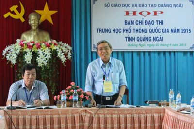 Quảng Ngãi: Họp bàn công tác chuẩn bị thi THPT Quốc gia năm 2015