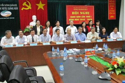 Hội nghị giao ban trực tuyến Vùng thi đua số 4 lần thứ I năm học 2014-2015