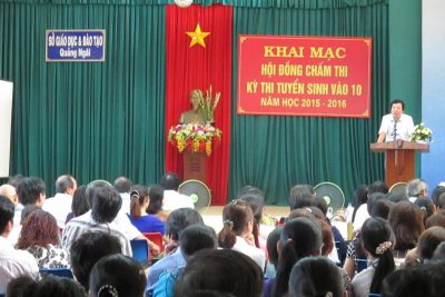 Khai mạc Hội đồng chấm thi Kỳ thi tuyển sinh vào lớp 10 năm học 2015-2016