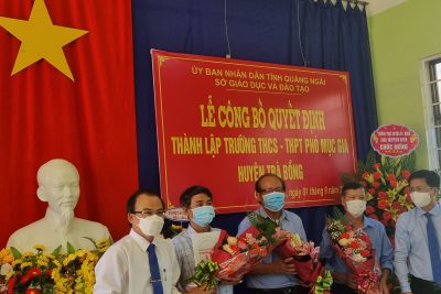 Công bố Quyết định thành lập Trường Trung học cơ sở và Trung học phổ thông Phó Mục Gia