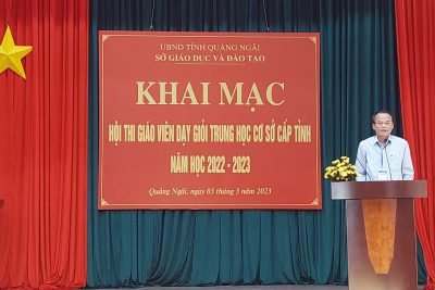 KHAI MẠC HỘI THI GIÁO VIÊN DẠY GIỎI TRUNG HỌC CƠ SỞ CẤP TỈNH, NĂM HỌC 2022-2023